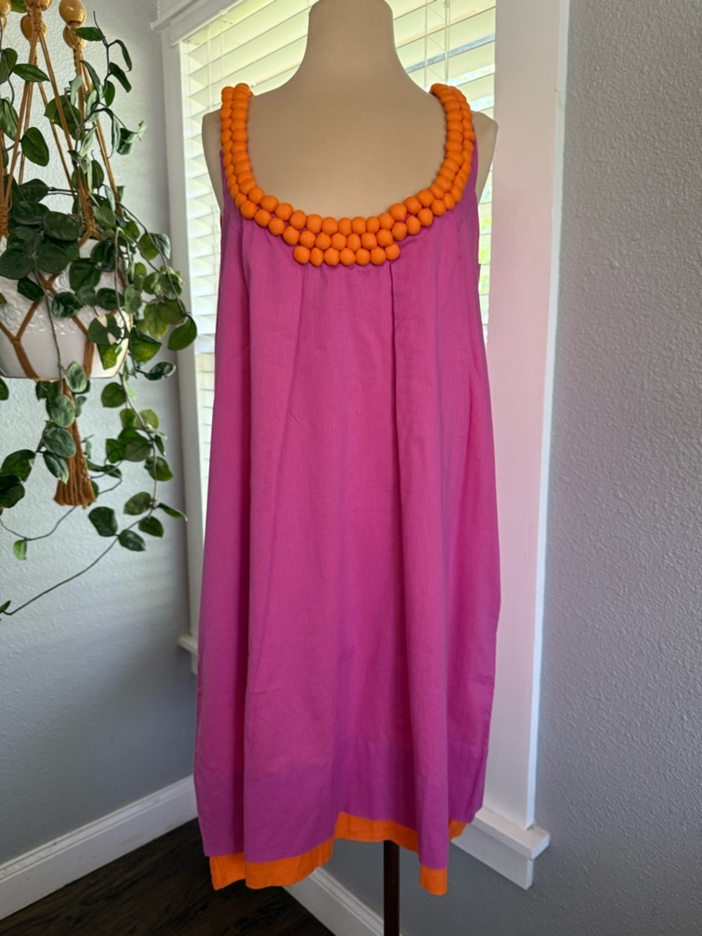 Gretchen Scott Mini Dress Size Medium Pom Pom Detail